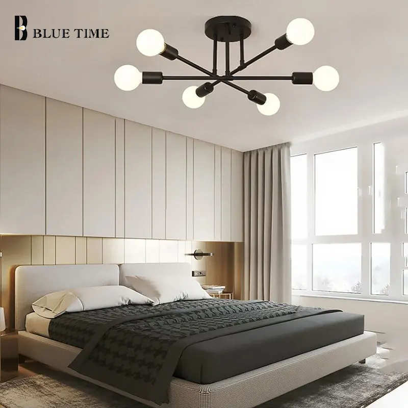 Metal Modern Led Chandelier for Living room Bedroom Dining room Luminaires Nordic Home Ceiling Chandelier Lighting 110V 220V