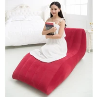 leisure inflatable sofa to increase thickening creative flocking lazy sofa s type adult sofa recliner
