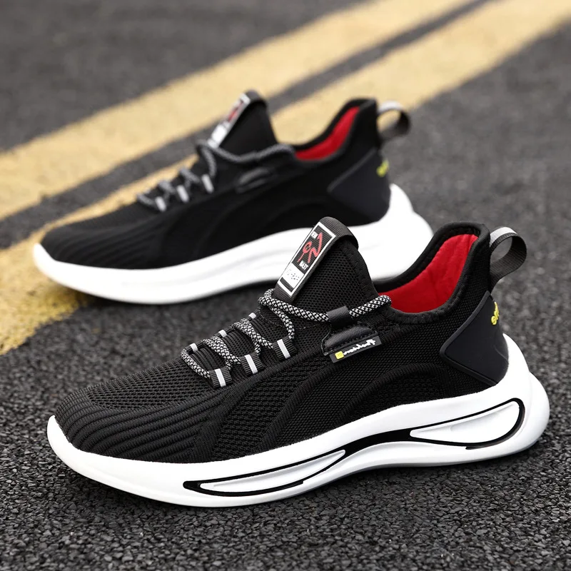 

New Breathable Running Shoes for Men Outdoor Sport Running Shoes Women Mesh Sneakers Light Casual Anti-skid Walking Shoes