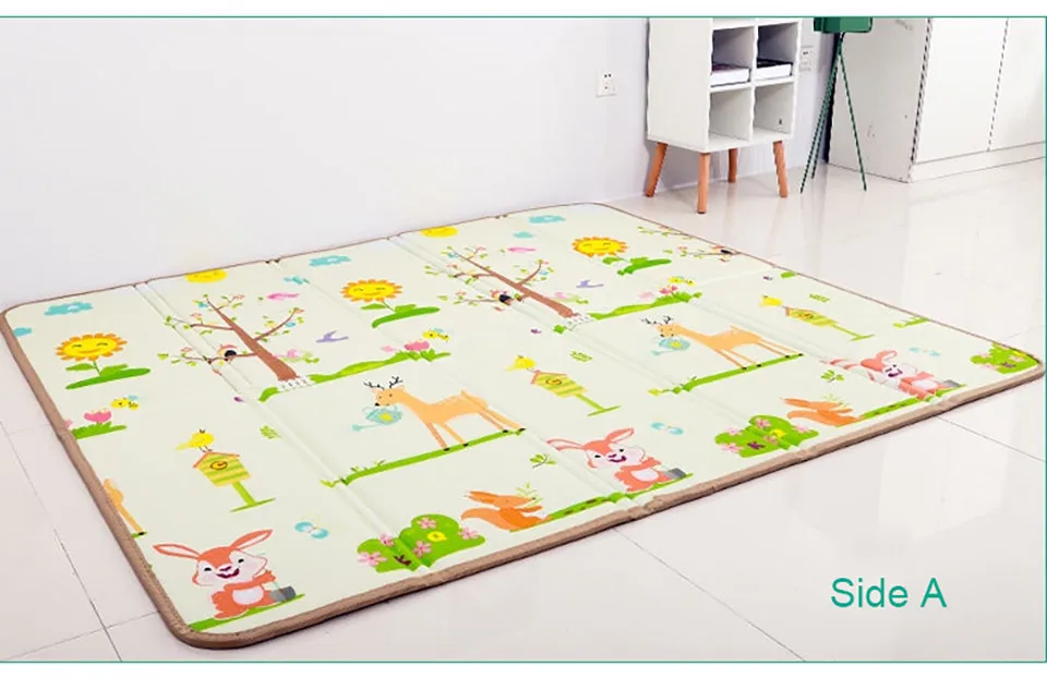 IMBABY Baby Play Mat Thick Crawling Mat Infants Puzzles Mat Cute Cartoon for Children Game Pad For Infants Educational Soft Mat