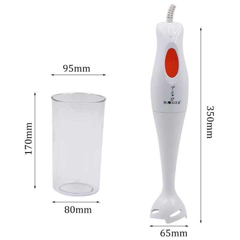 Электрический блендер с электродвигателем мощностью 500 Вт измельчение взбивание