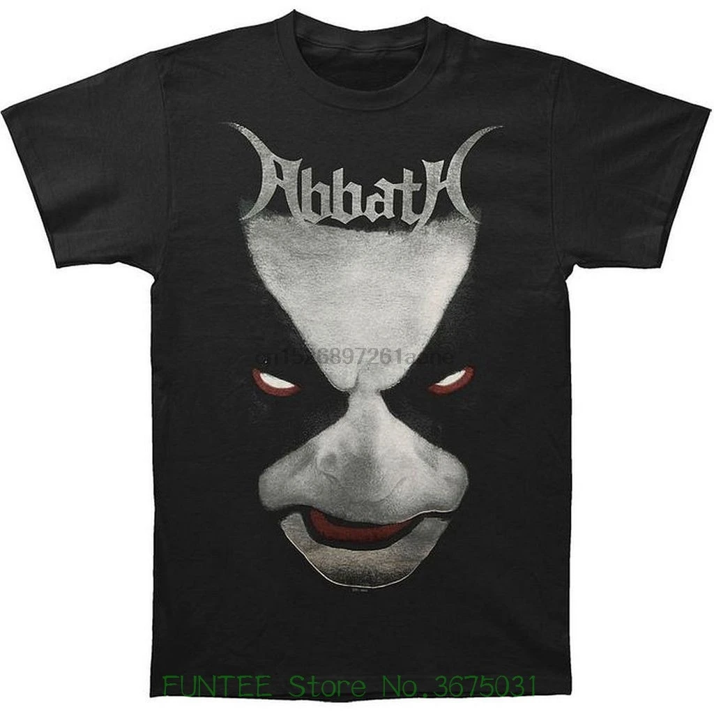 Футболка Веселая с короткими рукавами и принтом Abbath-To War! Футболка-Размер Большой