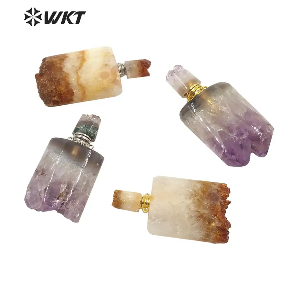 WT-P1500 Модные Портативные натуральные фиолетовые желтые кварцевые цитрины