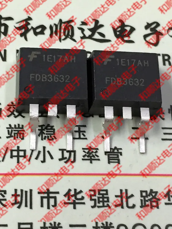 10 шт./лот FDB3632 New Spot TO 263 100V 80A|Интегральные схемы| |