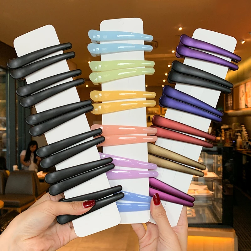 

Internet Hot New Traceless Cropped Hair Clip GIRL'S Bang Side Clip Simple Hair Clip Duckbill Clip Korean Hairpin Headdress