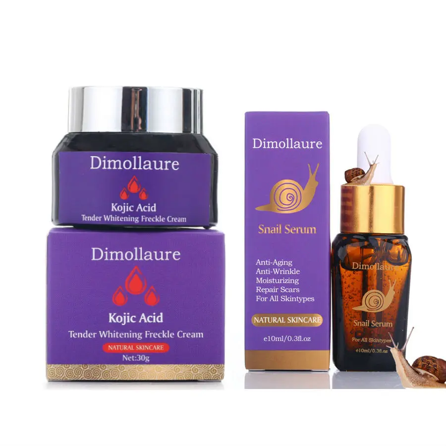 Dimollaure Kojic acid отбеливающий улиточный Крем Сыворотка гиалуроновой кислоты
