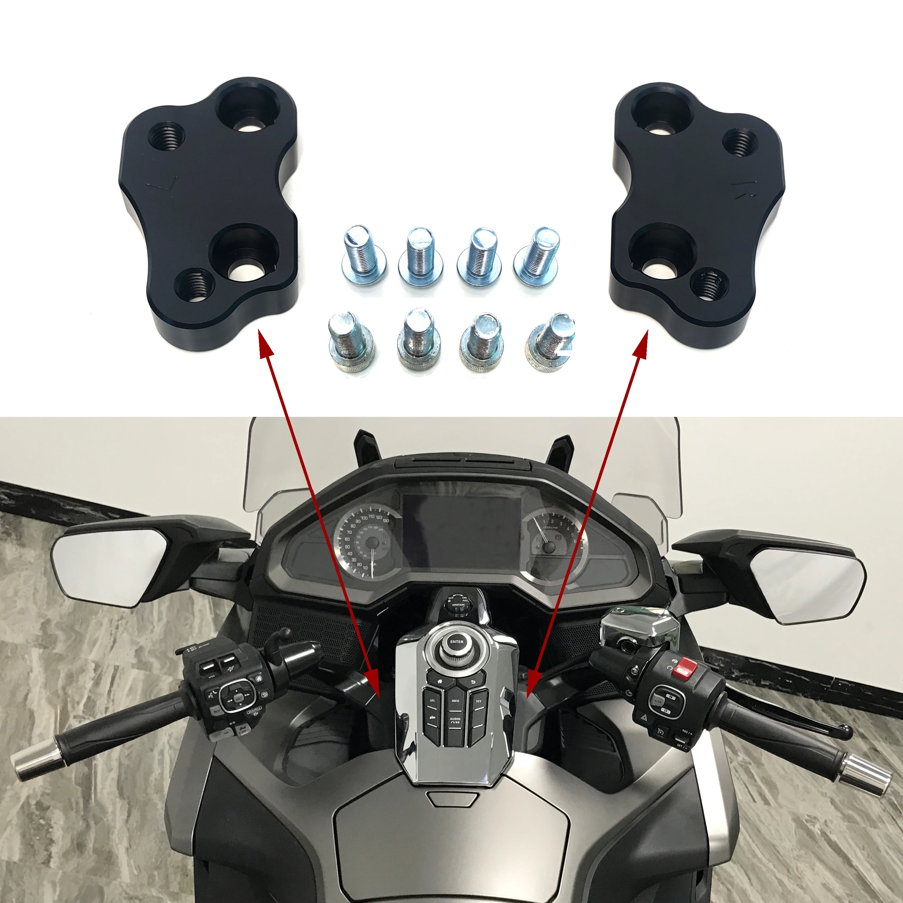 Увеличенные подступенки для мотоциклов, уплотнительная прокладка руля для мотоциклов Honda Gold Wing1800 GL1800 F6B GL1800B