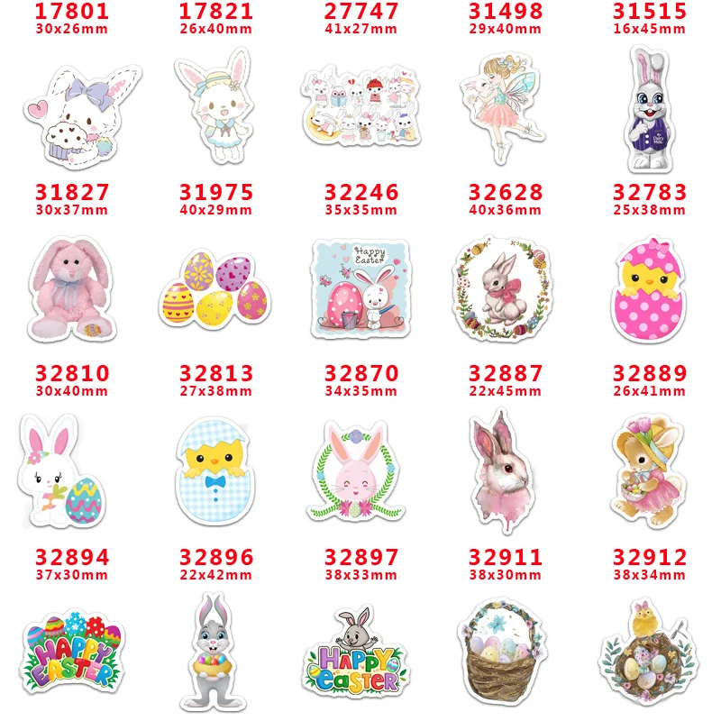 Товары для творчества пасхальный мультяшный персонаж Плоская задняя