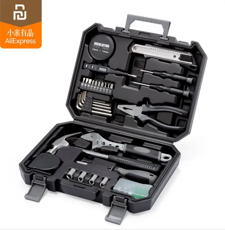 

Original youpin mijia rice toolbox for toolbox inside parts storage box smart home toolbox Repair tool alloy steel forging