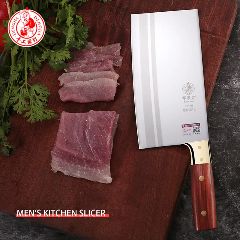 DENG нержавеющая сталь ручной работы кованый Многофункциональный кухонный нож для