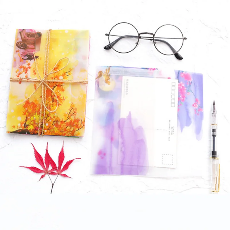 5 шт. бумажные конверты в китайском стиле | Канцтовары для офиса и дома