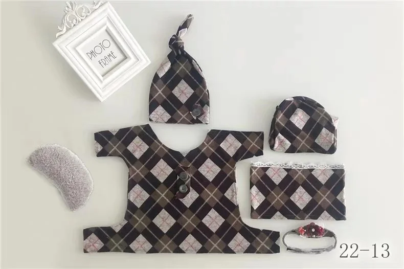 Реквизит для фотосессии новорожденных; 7 шт.; обертывания для маленьких мальчиков и девочек; комплекты для фотосессии; шапка+ обертывания; аксессуары для фотосессии; bebe fotografia - Color: SS-S16