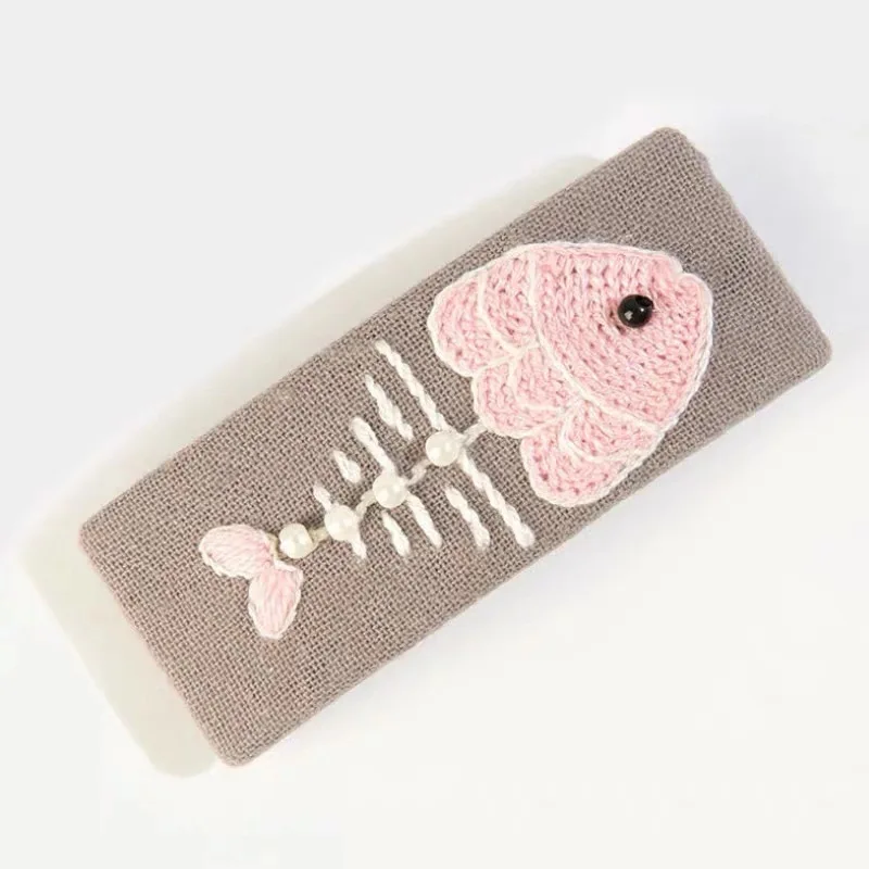 Аксессуары для волос Набор вышивки сделай сам крестиком в виде цветка с обручем