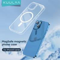 kuulaa hd transparent phone case for iphone 13 12 pro max full lens protection cover for iphone 13pro max back case coque