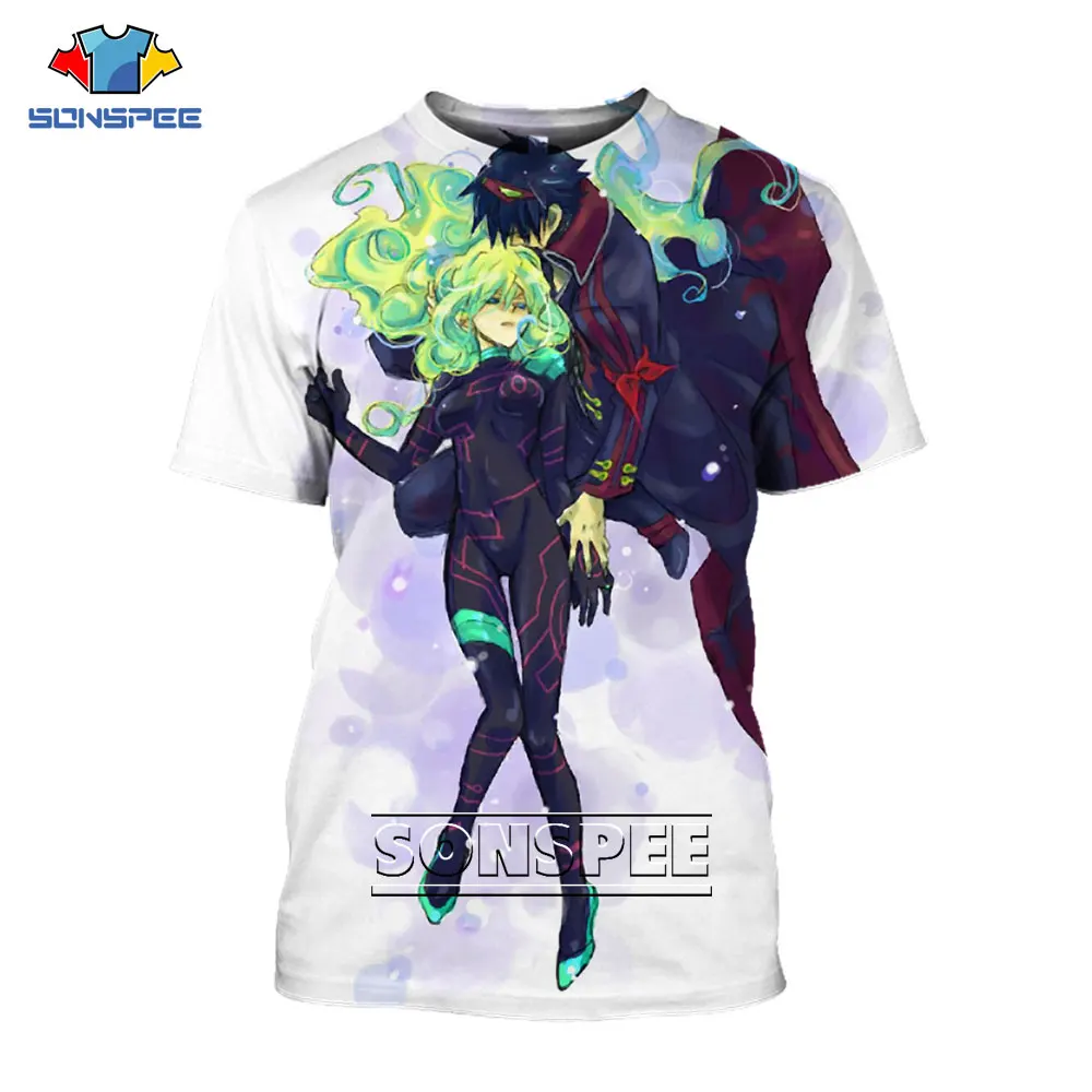 

SONSPEE 2021 New Anime Boy Men Women Tees 3D Print Fashion Harajuku Fashion Comfortable Cool Versatile Sleeve Oversized T Shirt