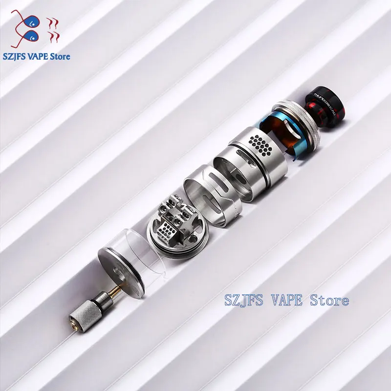 Original THC Tauren Max RDTA rebuildable atomizer 2ml &amp 4.5ml capacity Dual Coil Electronic Cigarette Vape Tank vs sxk haku rdta |