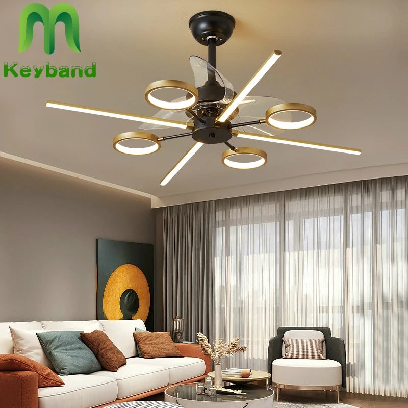 Современный Потолки люстры вентиляторы с пультом дистанционного управления