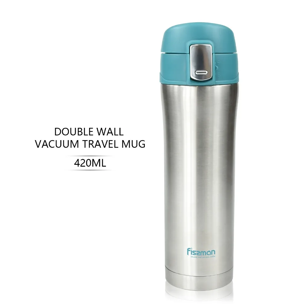 Фиссман 420 мл Вакуумная бутылка с двойными стенками из нержавеющей стали мужской