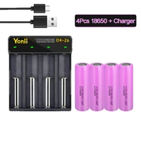 18650 battery charger for 18650 26650 21700 18350 3 7v rechargeable battery4pcs 18650 2600mah li ion battery 3 7v 18650