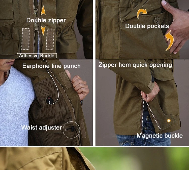 Обновление M65 куртка штормовка для девочек + прокладочным холстом из овечьей