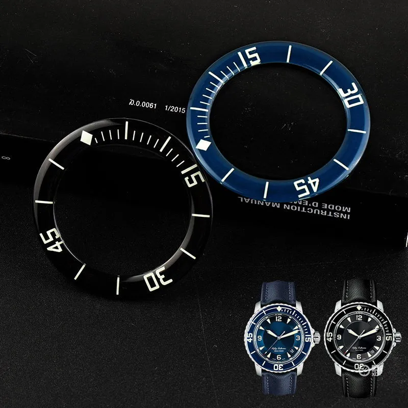 Черная синяя светящаяся стеклянная вставка с покрытием для объектива 45 мм