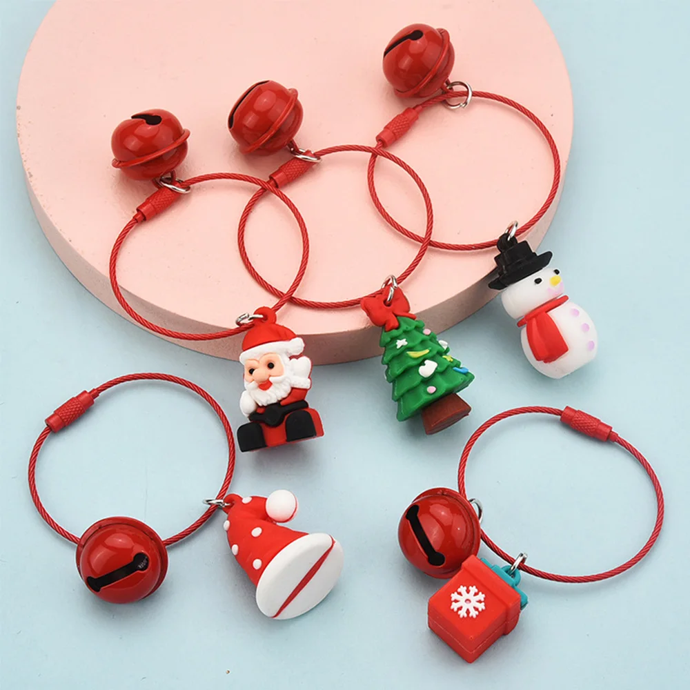 Новый креативный Рождественский подарок брелок с милым отцом деревом снеговиком