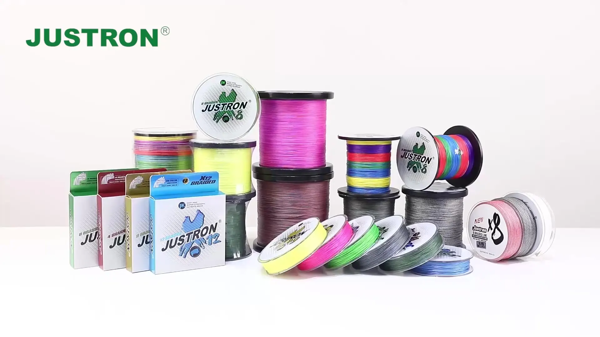 

Justron 4 Strand 300m High Performance Braided Fishing Line with Bulk Packing