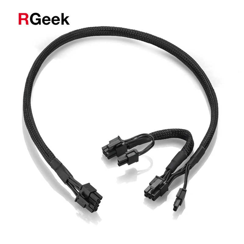 

Rgeek PCI express 8-контактный двойной 6 + 2-контактный кабель питания для Corsair RM1000 RM850 RM750 RM650 RM550 RM450