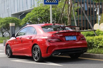 Для Benz CLA W205 W204 W213 A200 спойлер GT стиль ABS Материал cl45 W117 C200L задний багажник крылья спойлер Прайм и краска цвет