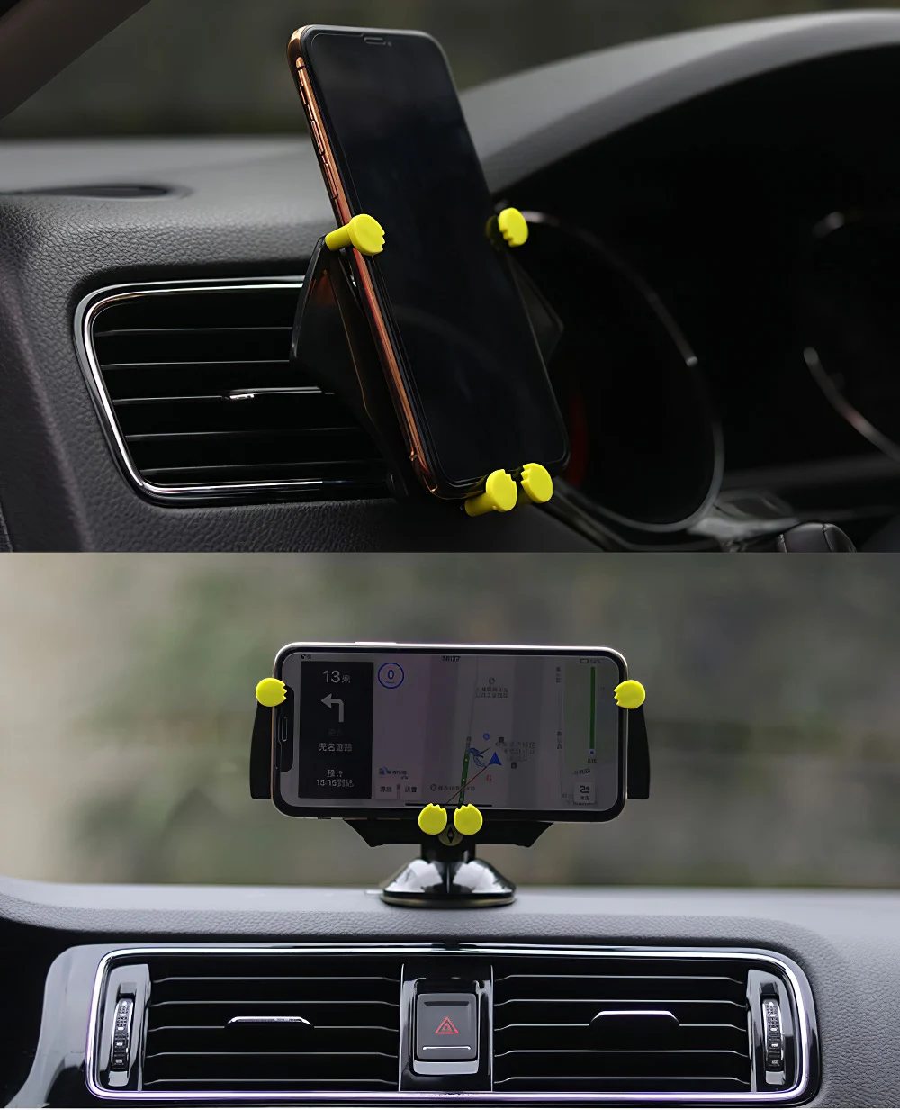 Милый безопасный держатель для телефона для iPhone XS X XR Air Vent Clip Mount No Magnetic держатель на присоске приборной панели