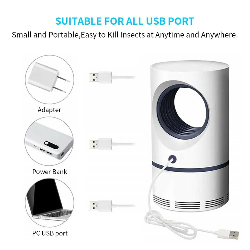 Низковольтный ультрафиолетовый светильник USB лампа убийца комаров бытовой