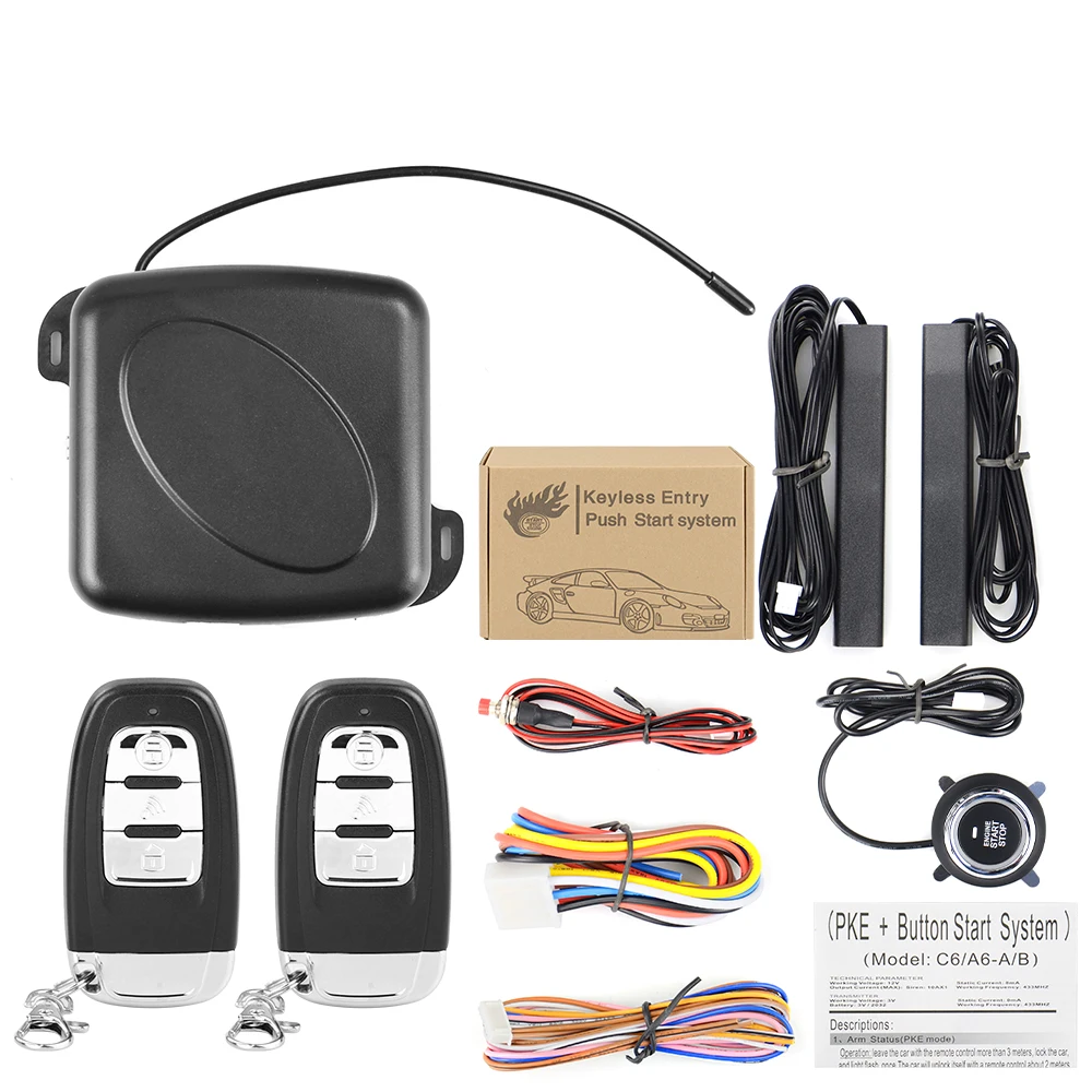 Лидер продаж 12 В Автомобильная сигнализация кнопка запуска и остановки