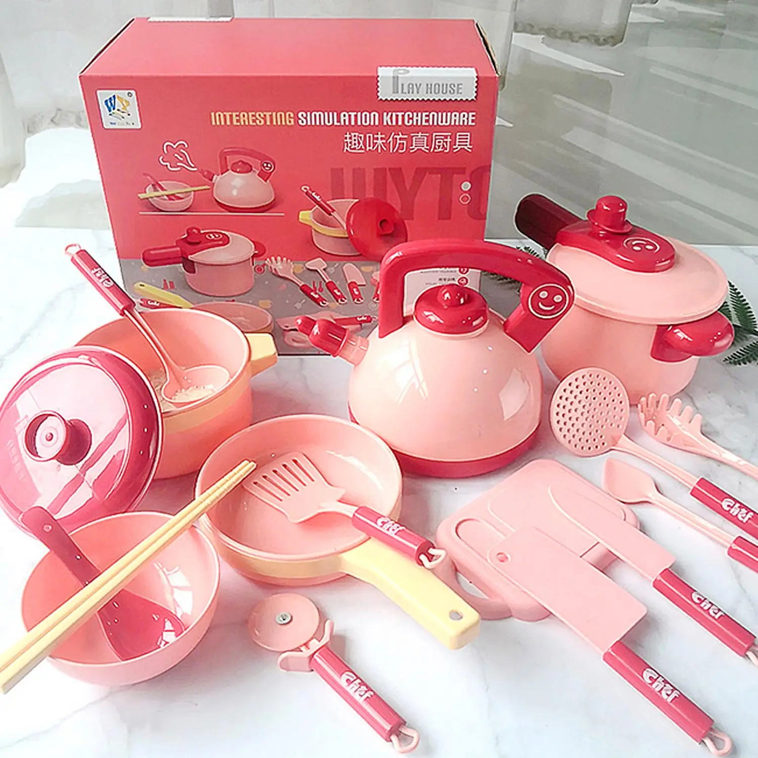 16pcs Kids Children Mini Kitchen Simulation Pots Pans Spoons Knives Cookware Playset Cooking Pretend Role Play Toy Kit | Игрушки и хобби