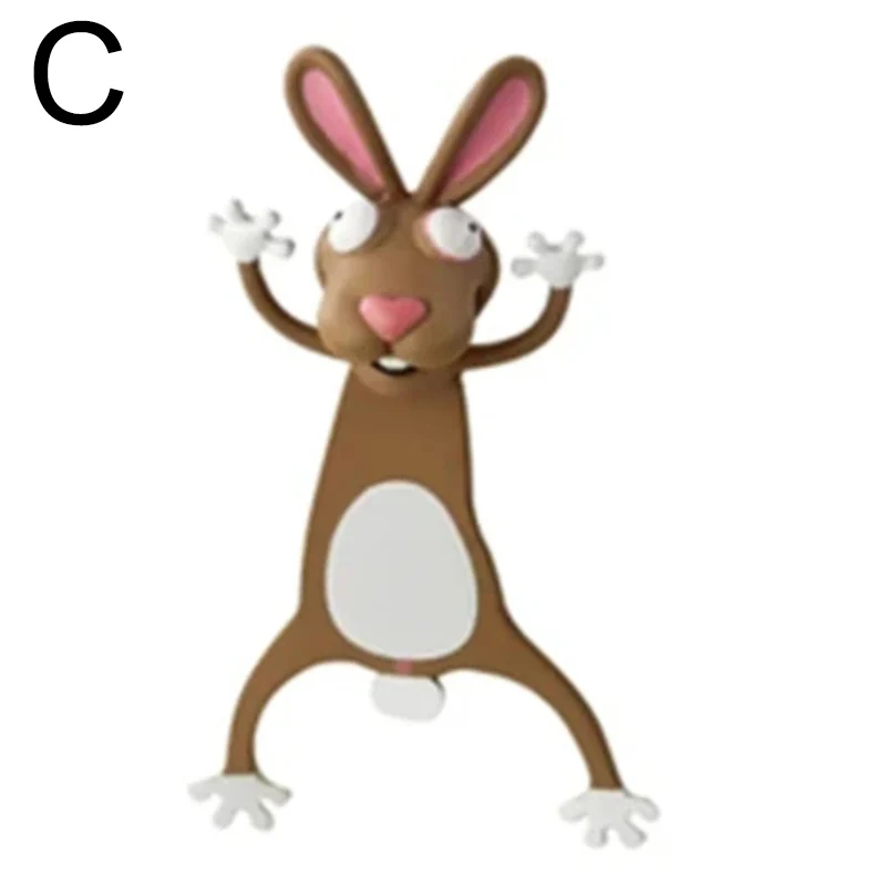 

Wacky Bookmark for More Fun Reading 3D Stereo Cartoon Lovely Animal Bookmark Wacky Bookmark KG66