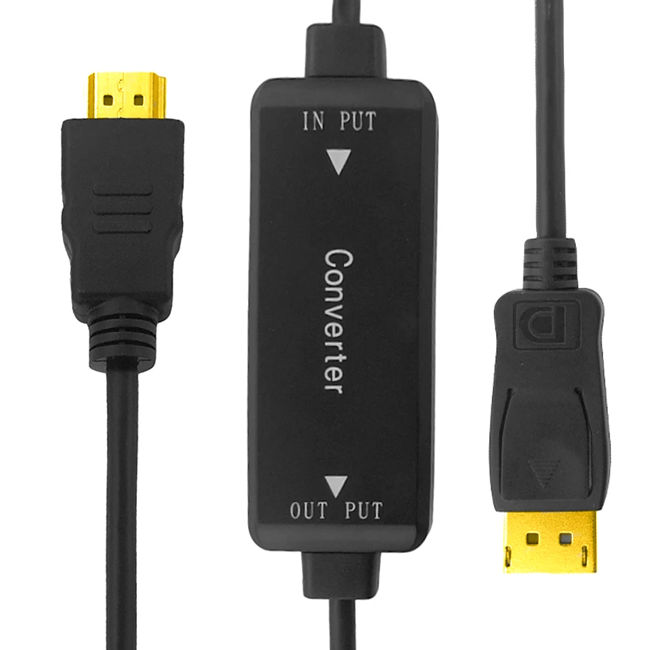 Активный 4K HDMI к Displayport 1,2 конвертер Кабель-адаптер 1,8 м HDMI в DP out