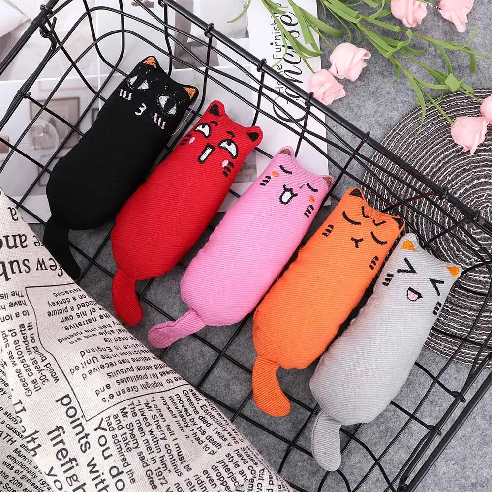 Милый интерактивный плюшевый Кот игрушка для питомца котенок жевательная