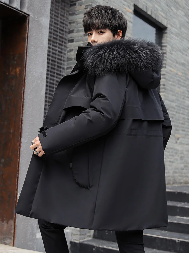 off-Season Clearance Men's down Jacket Men's Mid-Length New Winter Menswear Brand Parka Fashion men clothing