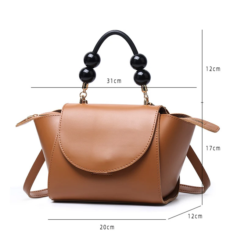 

[EAM] Women New Luxury Elegant High Quality Pu Leather Flap Personality All-match Top-handle Bag Fashion Tide 2021 18A2936
