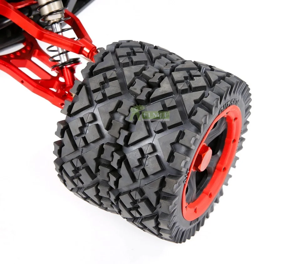 Сплав CNC переднее колесо двойная ось для 1/5 HPI Rovan King Motor baja 5b 5sc 5T RC Автозапчасти