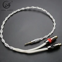 16 3 5mm stereo to 2 female rca aux cable xssh audio yivo ofc pure copper plated siver headphone aux audio cable wire cord