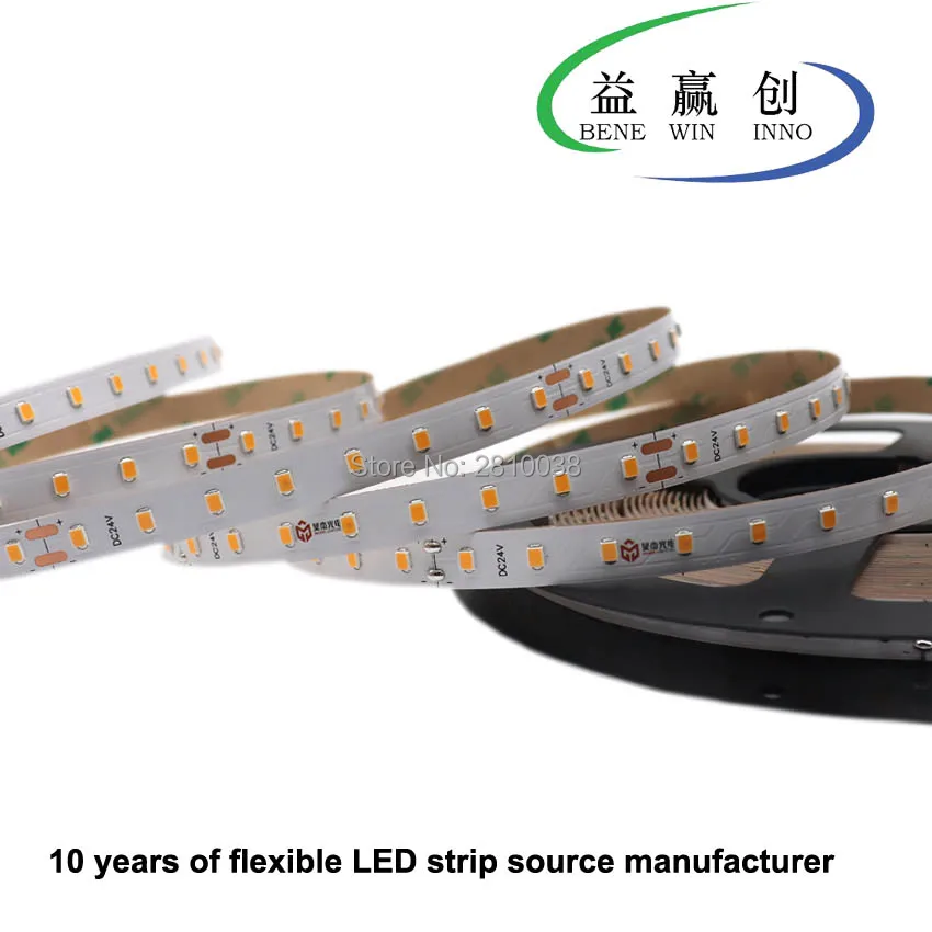 120 м/лот CRI95 постоянный ток встроенный IC flex светодиодная лента SMD2835 DC24V 15 36 Вт/м