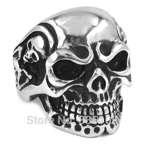 Оптовая продажа кольцо Kapala с черепом ювелирные изделия из нержавеющей стали