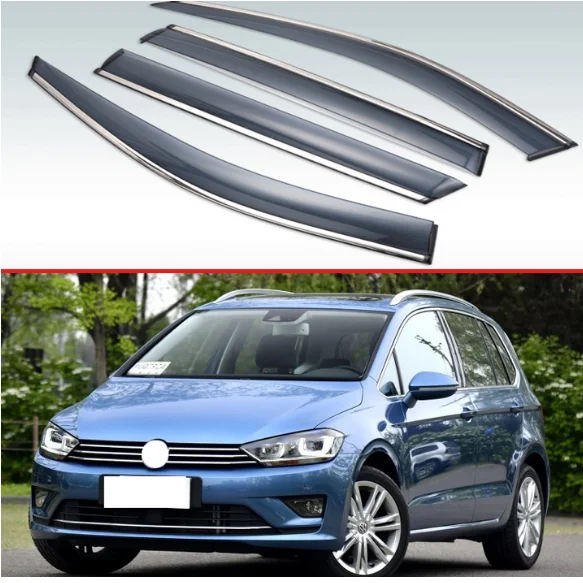 

4 шт., пластиковый Наружный козырек для VW Golf Sportsvan 2016 2017 2018 2019