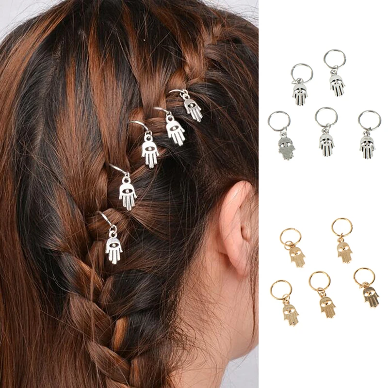 Женская плетеная косичка украшение для волос из сплава круглая аксессуары 5