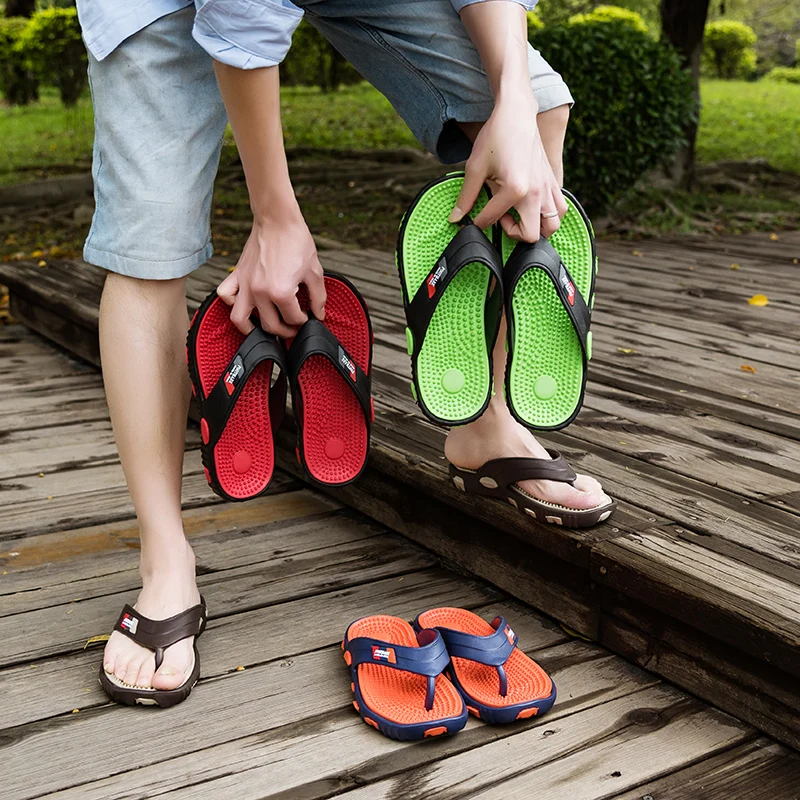 Шлепанцы CYYTL мужские летние повседневные мягкие сланцы Эва массажные для воды и