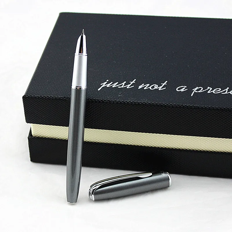 Financial Tip 0 38 мм чрезвычайно тонкая авторучка Роскошная Студенческая металлическая