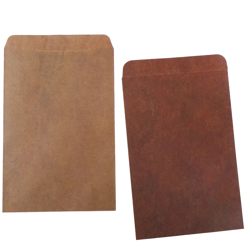 Конверт из винтажной бумаги в комплекте Канцтовары Подарочная карточка почтовая