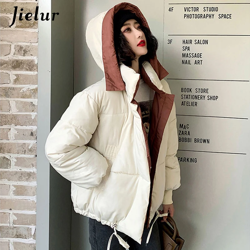 Jielur зимние парки женские 2019 M XXL Хай стрит новая модная Корейская женская куртка