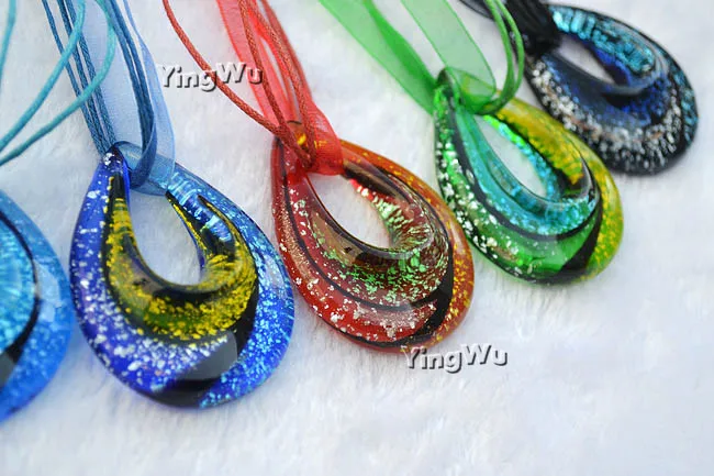 Капля воды блеск закрученный узор лэмпворк муранская итальянская венецианская