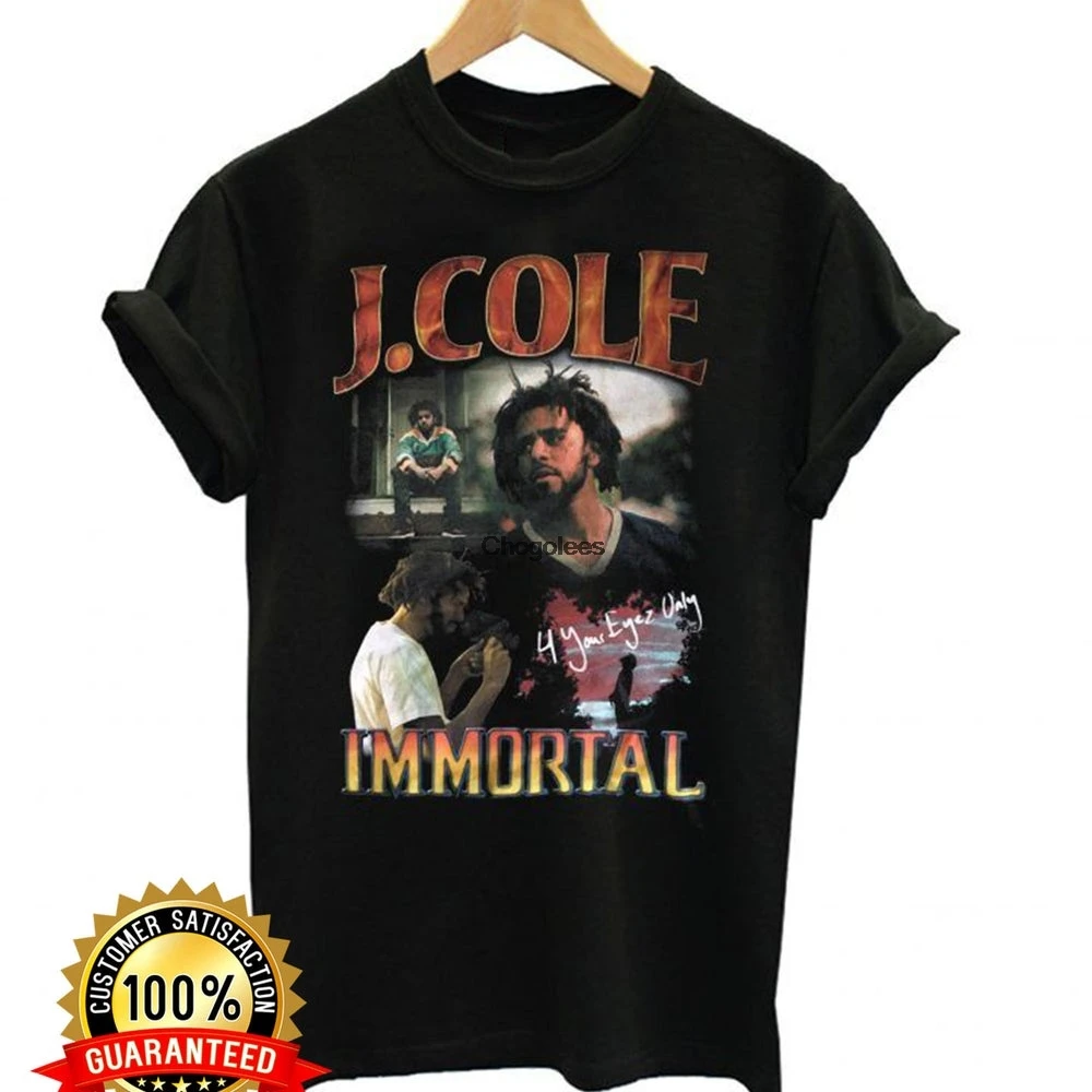 Футболка J Cole футболка в стиле хип-хоп рэп рок американская мода Immortal 80(1) | Мужская